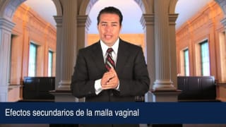 Video Efectos secundarios de la malla vaginal